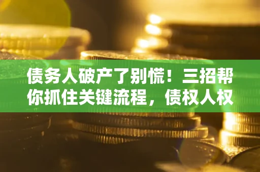 济南债务人破产了别慌！三招帮你抓住关键流程，债权人权益不再缩水