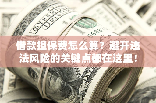 济南借款担保费怎么算？避开违法风险的关键点都在这里！