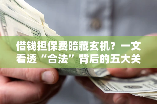 济南借钱担保费暗藏玄机？一文看透“合法”背后的五大关键陷阱