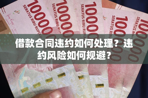 济南借款合同违约如何处理？违约风险如何规避？