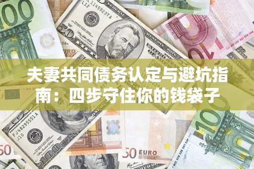 济南夫妻共同债务认定与避坑指南：四步守住你的钱袋子