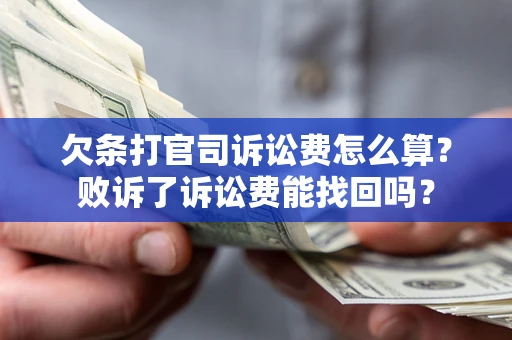 济南欠条打官司诉讼费怎么算？败诉了诉讼费能找回吗？
