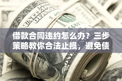 济南借款合同违约怎么办？三步策略教你合法止损，避免债务危机升级