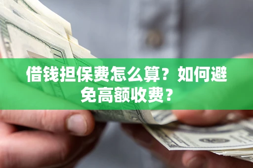 济南借钱担保费怎么算？如何避免高额收费？