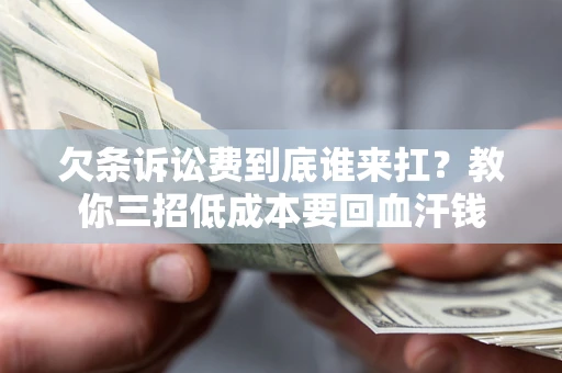 济南欠条诉讼费到底谁来扛？教你三招低成本要回血汗钱